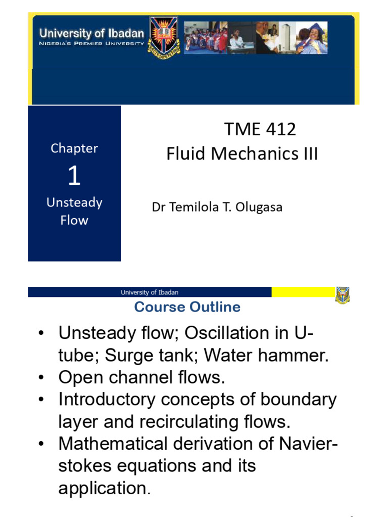 Unsteady Flow in Fluid Mechanics III | PDF | Fluid Dynamics | Pump