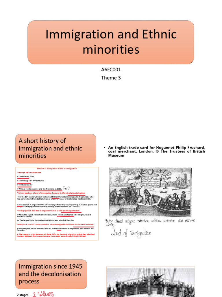 PP CM Immigration and Ethnic Minorities in Britain 2025 | PDF ...