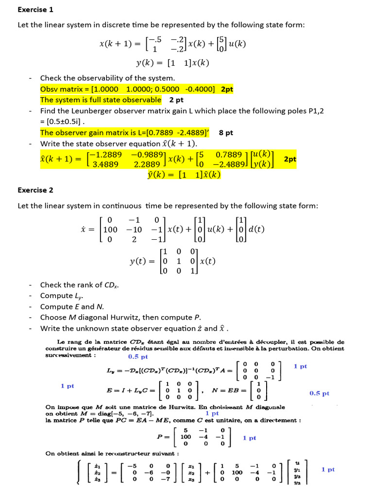Smart Observer Design for Linear Systems | PDF