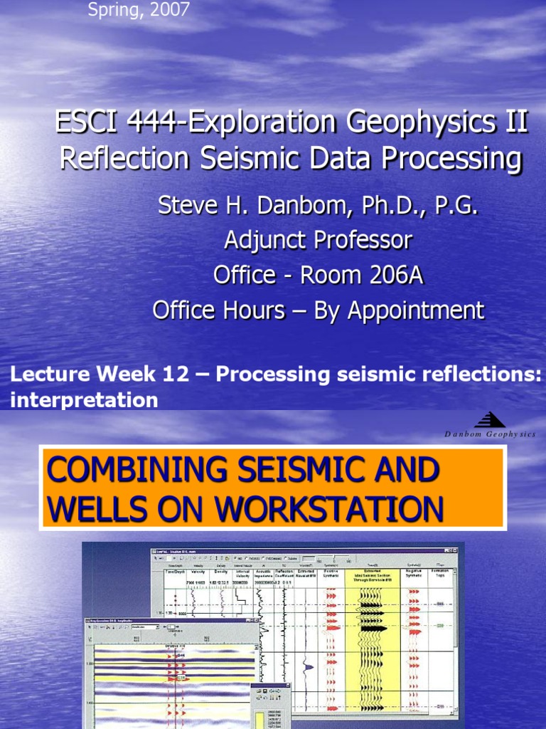 Seismic Processing II | PDF | Reflection Seismology | Solid Mechanics