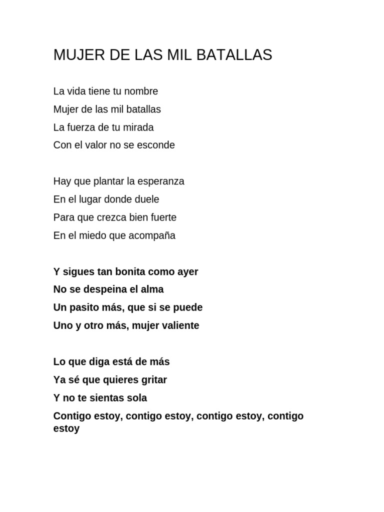 Mujer de Las Mil Batallas | PDF