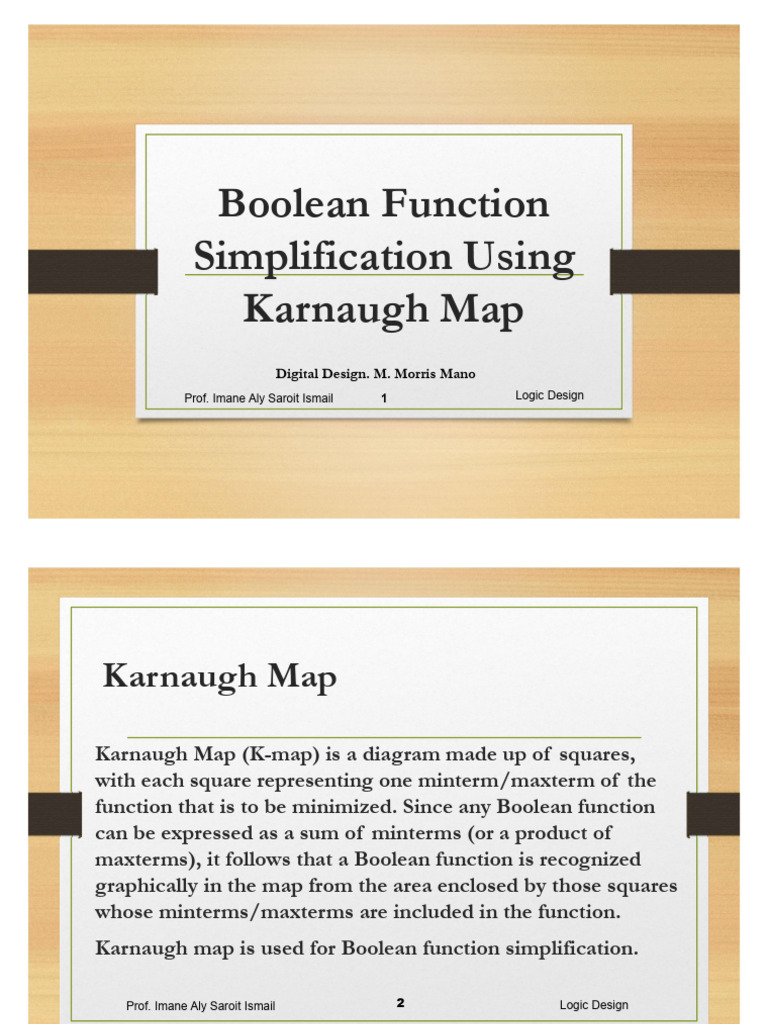 Karnaugh Map Simplification Techniques | PDF | Theoretical Computer ...