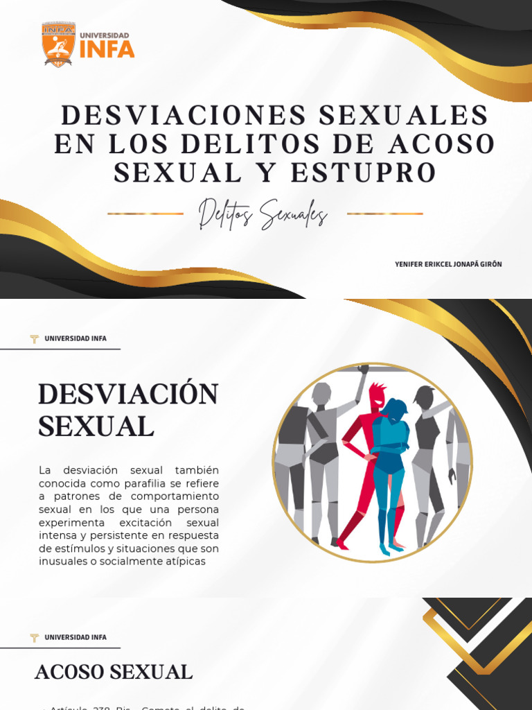 Desviaciones Sexuales en El Delito de Acoso Sexual | PDF | Acoso sexual ...
