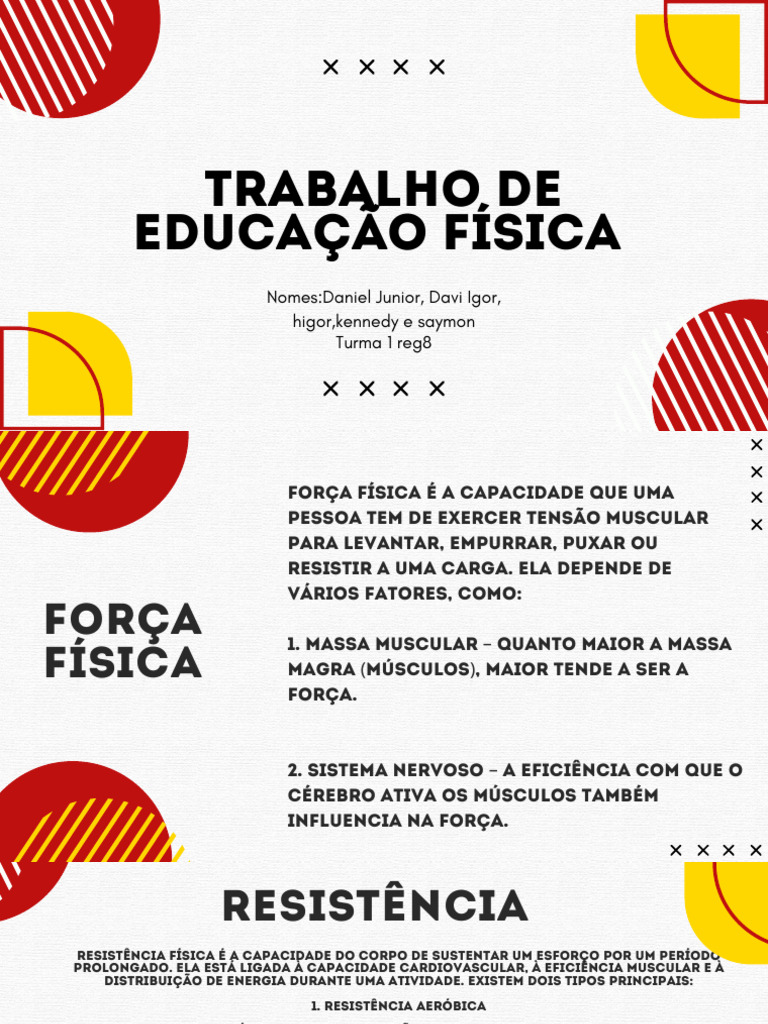 Componentes da Aptidão Física | PDF | Músculo | Flexibilidade (anatomia)