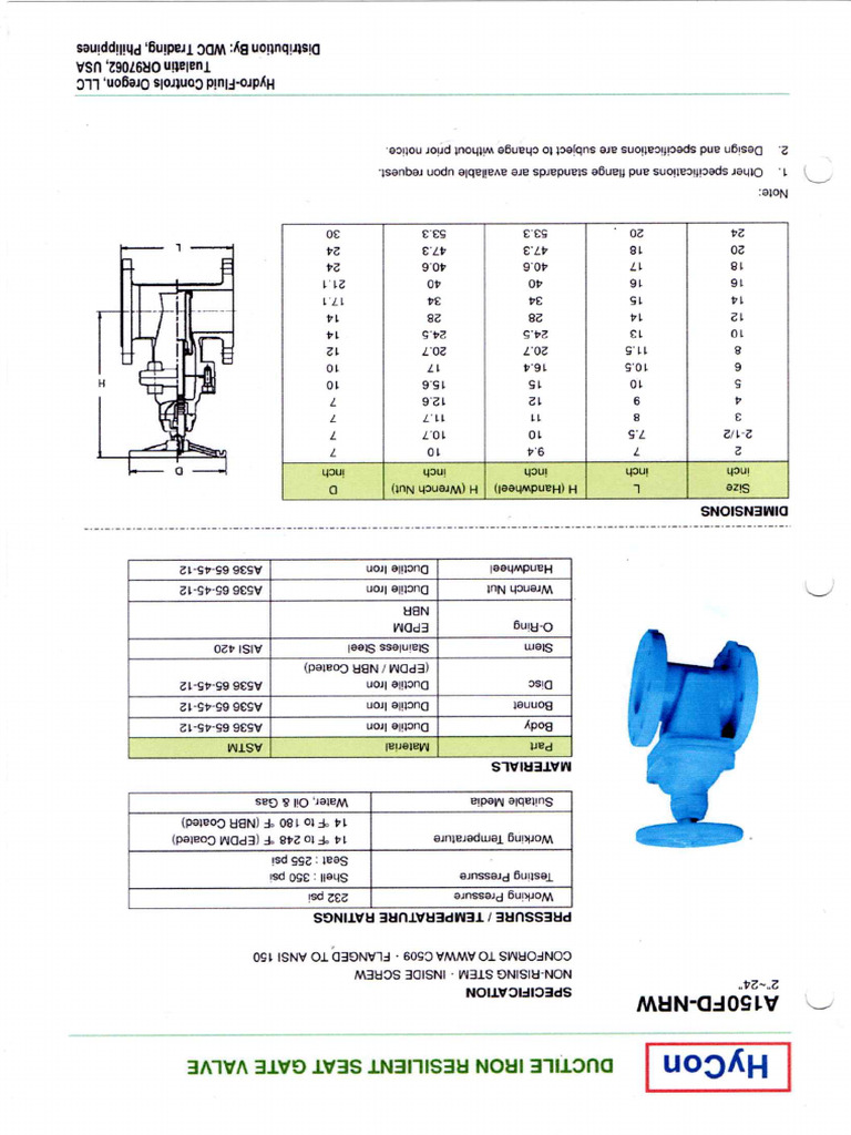 Gate Valve | PDF