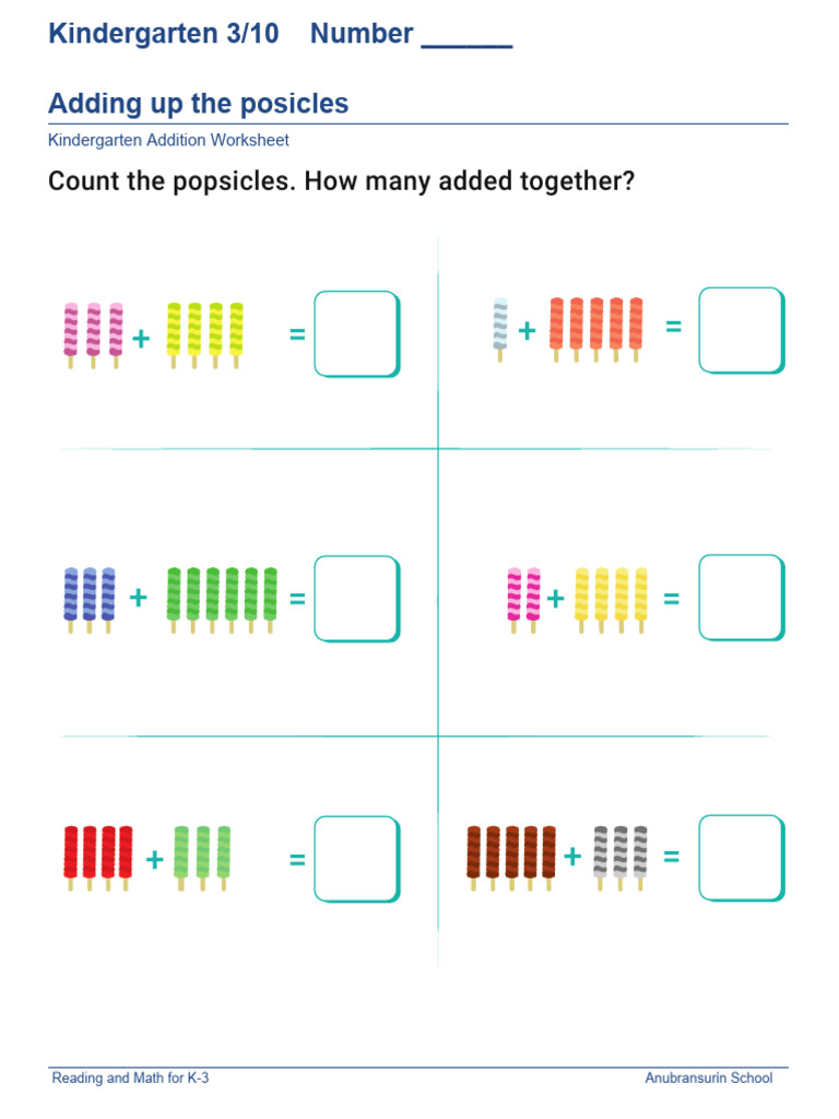 4 Worksheet Adding Objects 10 C | PDF