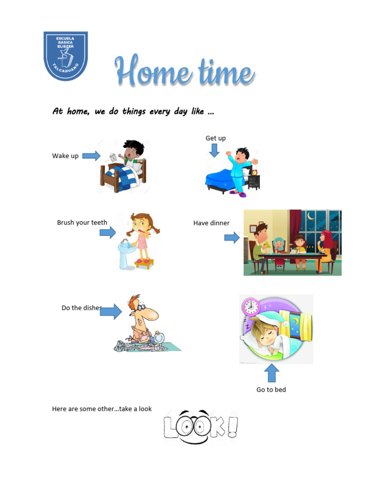 Daily Routines and Activities Guide | PDF | Lunch | Eating Behaviors Of ...