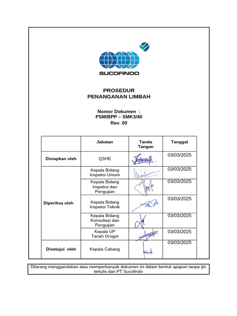 Contoh Rintek Limbah B3 | PDF