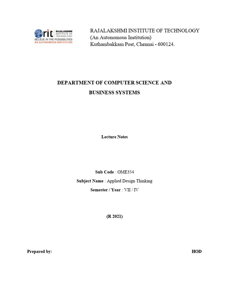 ADT Notes | PDF | Usability | Lean Startup