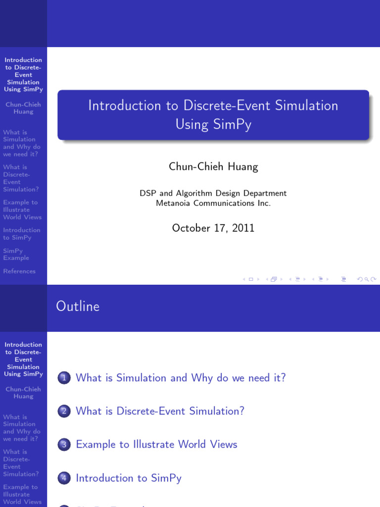 Introduction To Discrete-Event Simulation Using SimPy (PDFDrive) | PDF ...