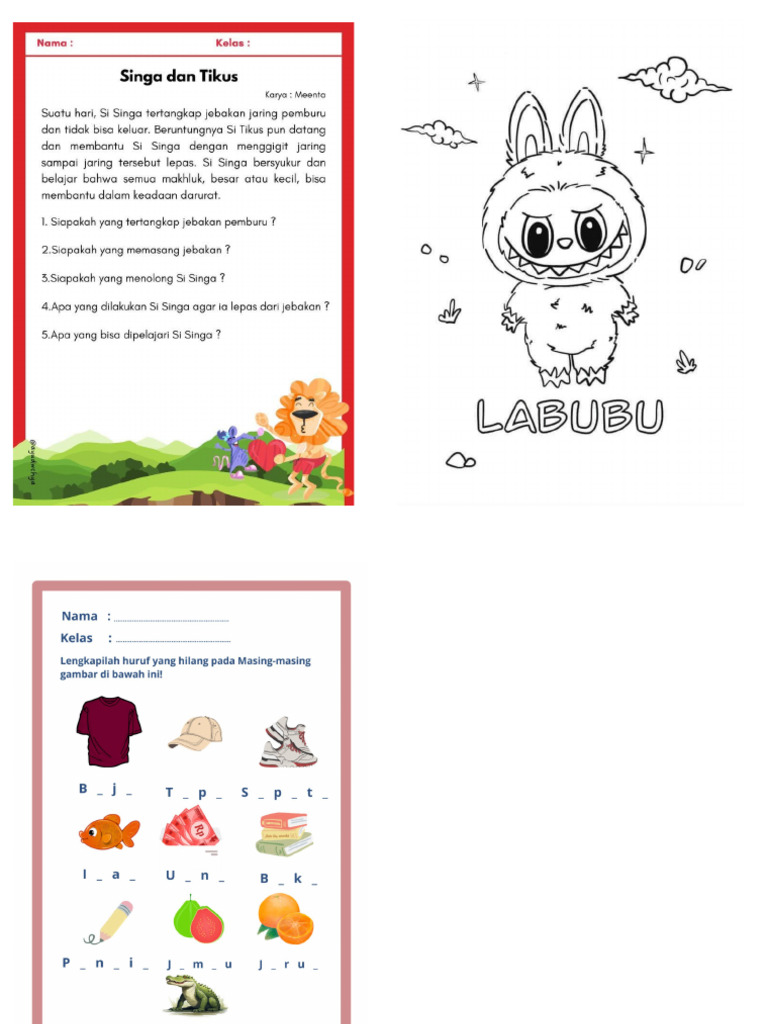 Tamplate LKPD LES | PDF
