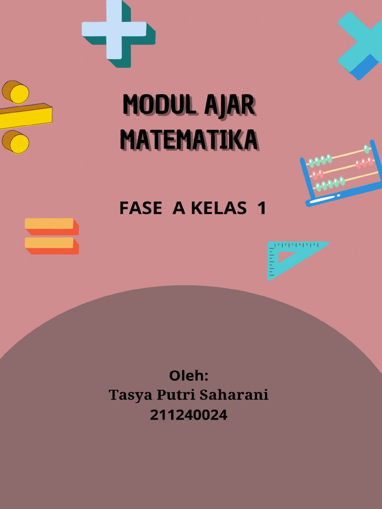 MODUL AJAR Matematika Kelas 1 Revisi Euis | PDF