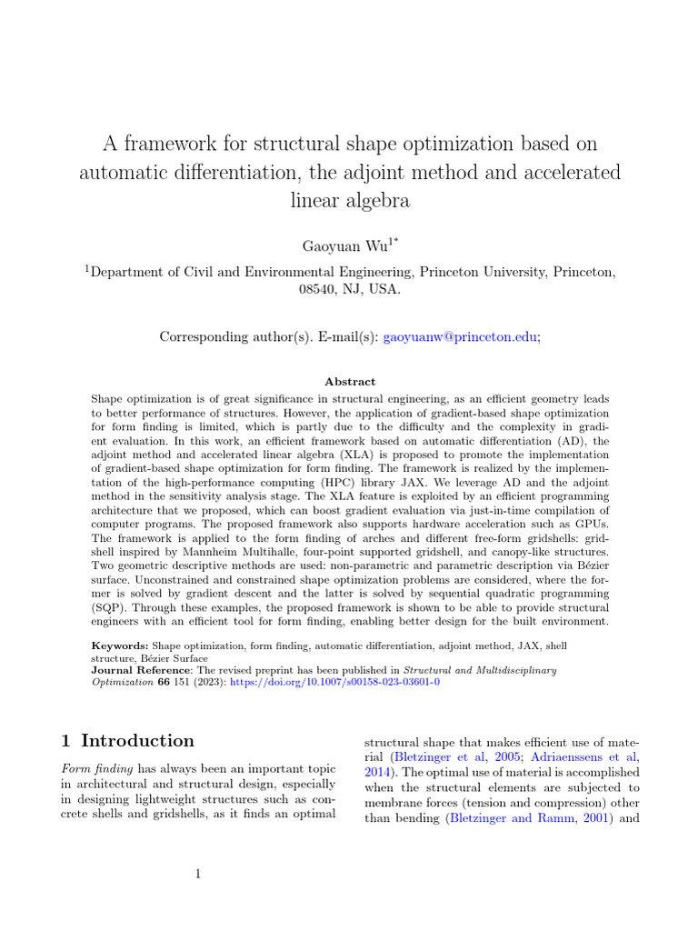 JAX Framework for Shape Optimization | PDF | Mathematical Optimization ...