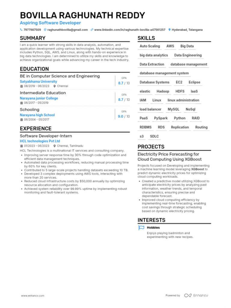 Raghu Resume | PDF