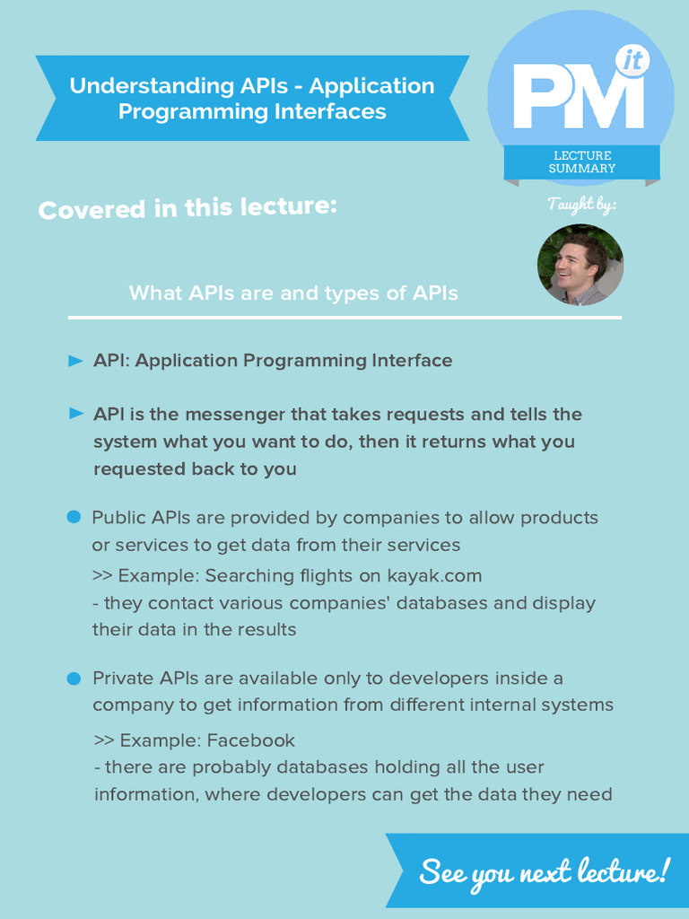 CHEAT+SHEET+ +Understanding+APIs+ +Application+Programming+Interfaces | PDF