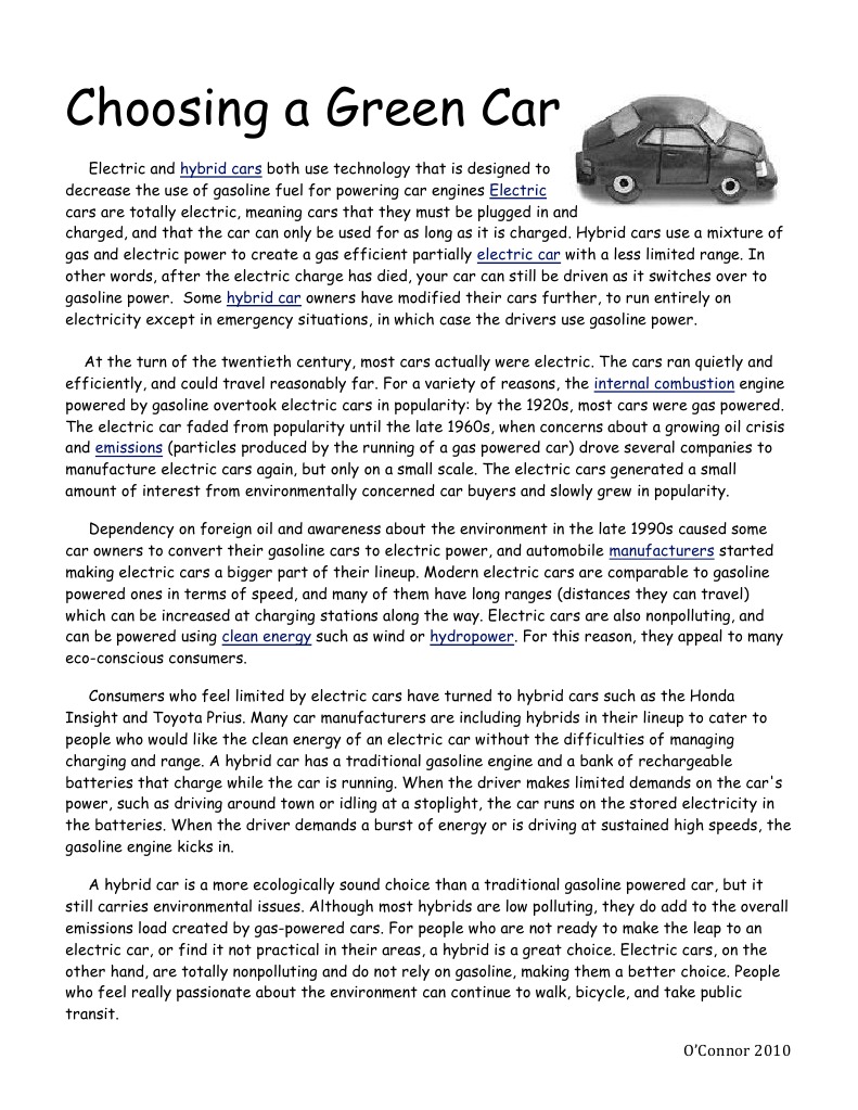 Understanding Green Car Options | PDF | Electric Car | Hybrid Vehicle