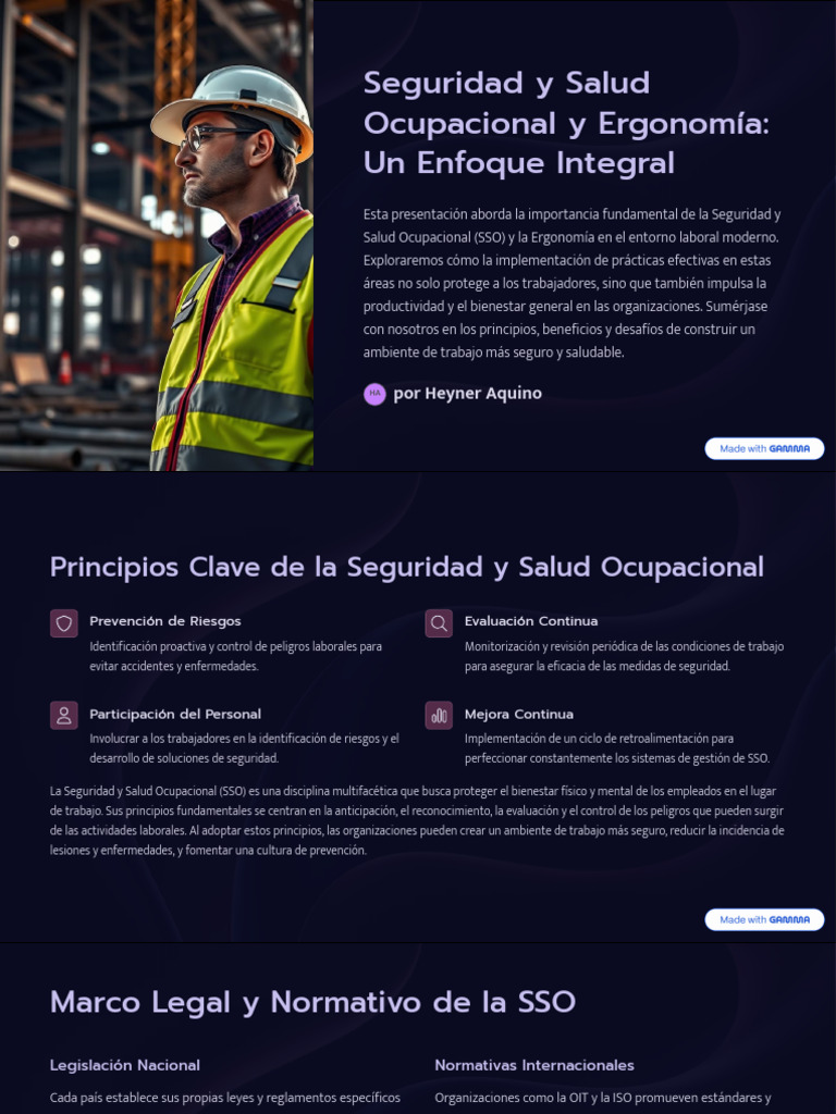 Seguridad y Ergonomía en el Trabajo | PDF | Seguridad y salud ...
