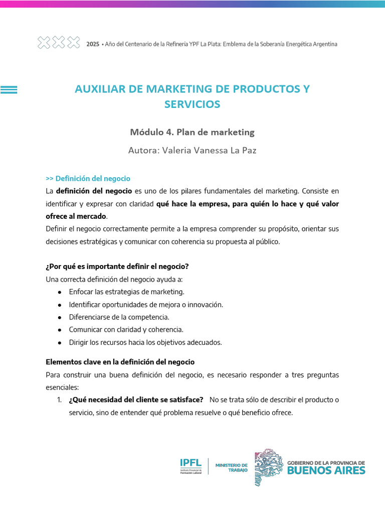 Plan de Marketing para Productos y Servicios | PDF | Plan de negocios ...