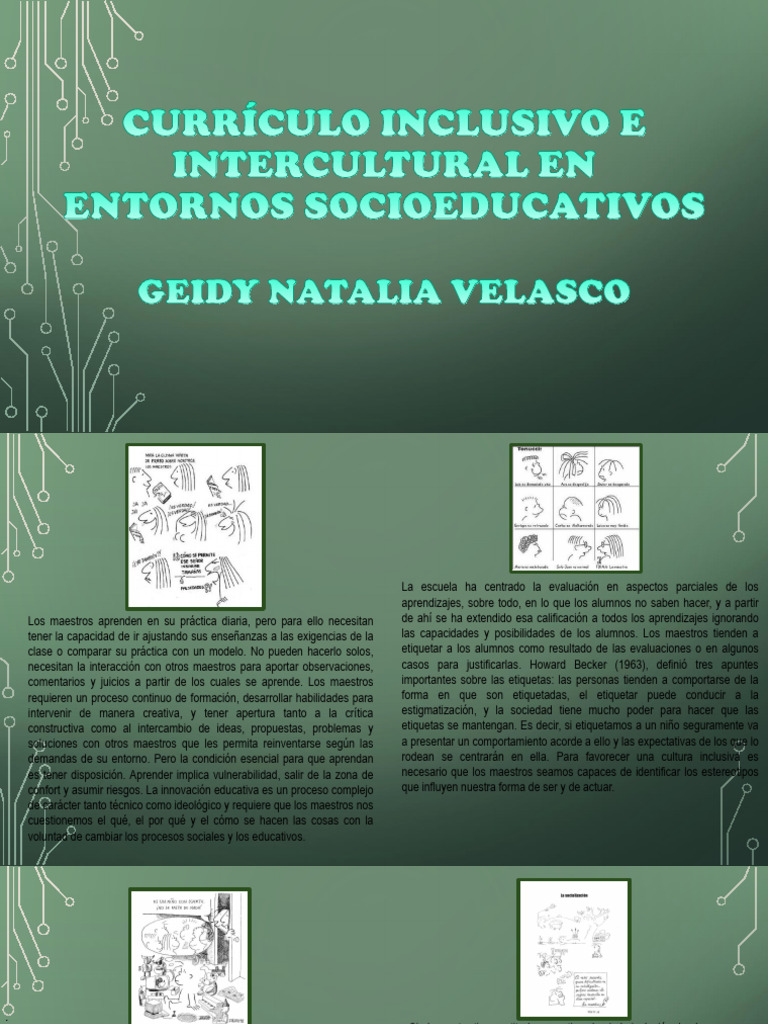 Currículo Inclusivo e Intercultural en Educación | PDF | Aprendizaje ...