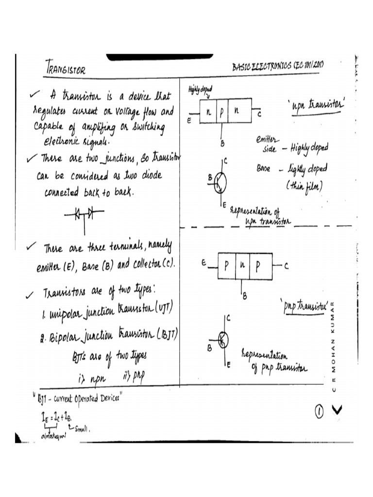 Chapt2 Transistor Edited | PDF