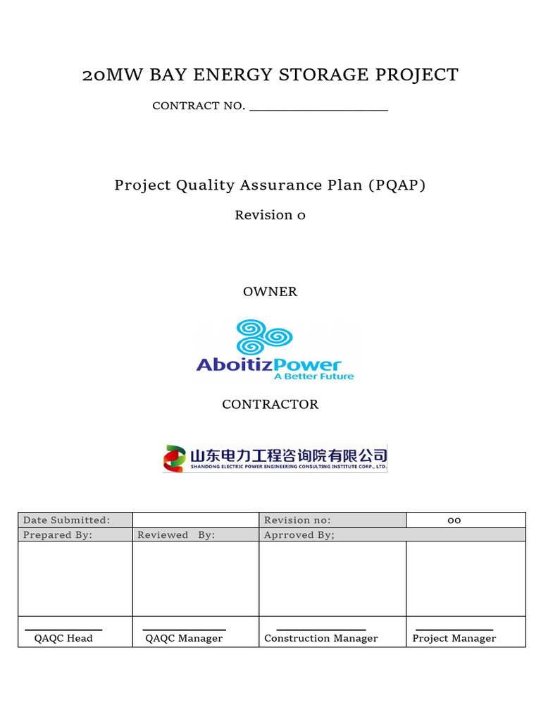 Attachment Project Quality Assurance Plan R1 | PDF | Quality Assurance ...