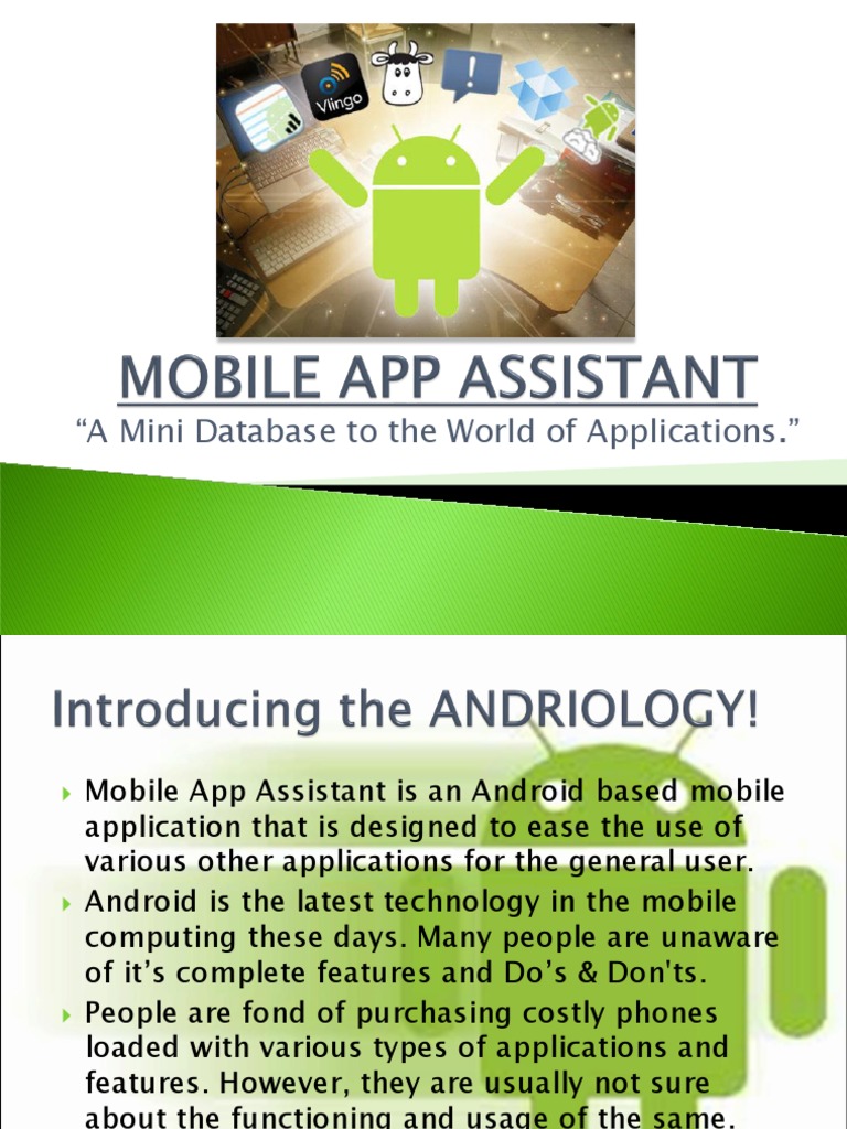 Mobile App Assistant-Final | PDF | Application Software | Android ...