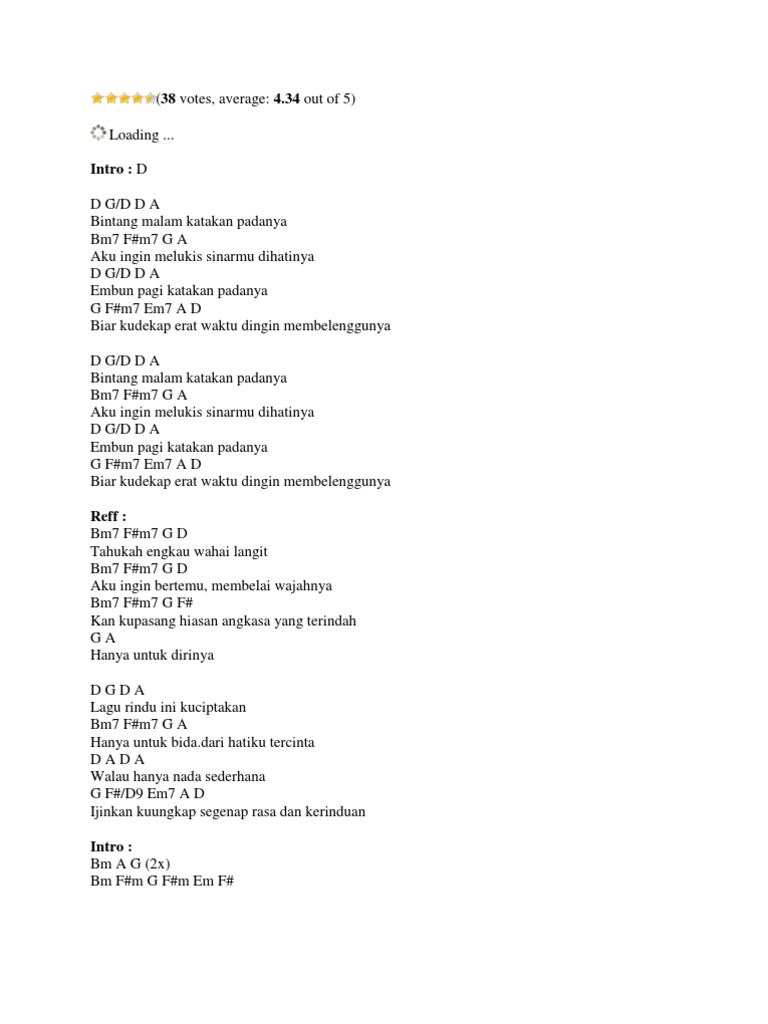Chord Gitar Pdf