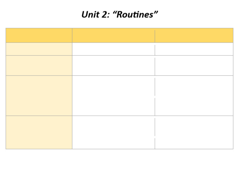 Daily Routines Writing Guide | PDF