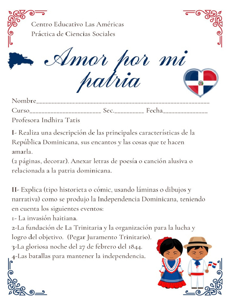 Amor a la Patria en el Arte Dominicano | PDF