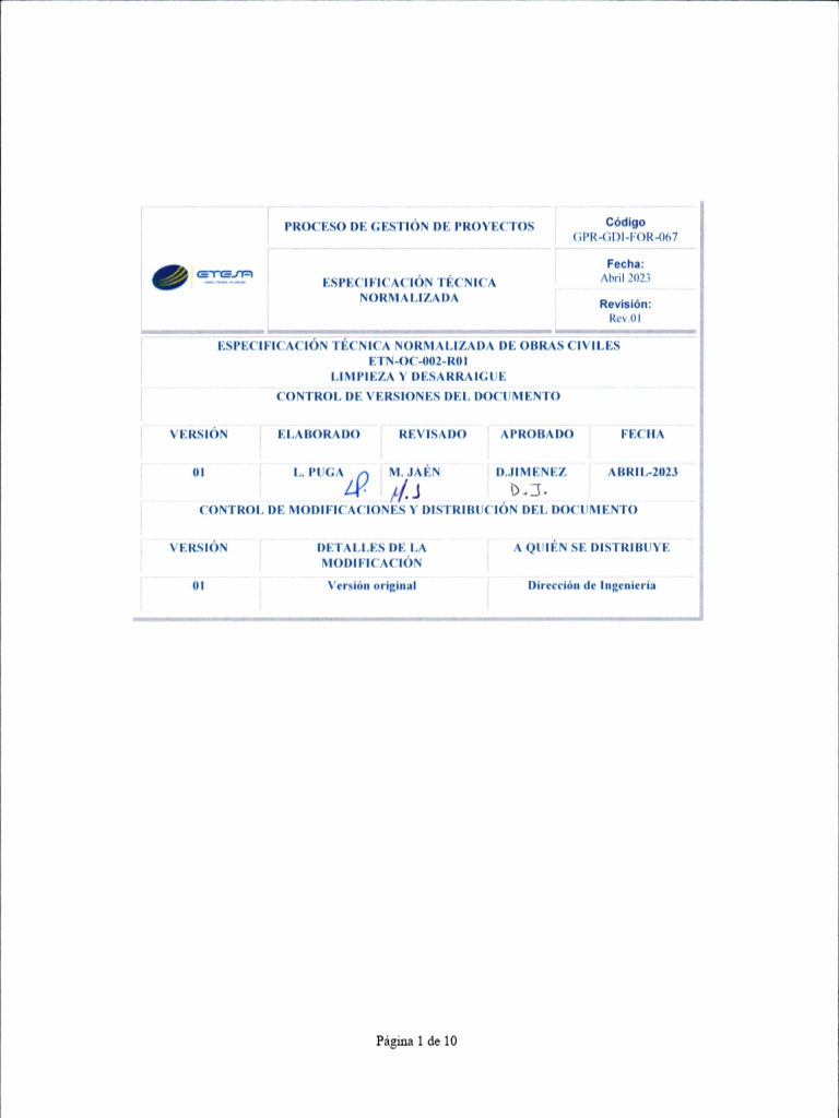 Etn Oc 002 R01 | PDF | Residuos | Los bosques