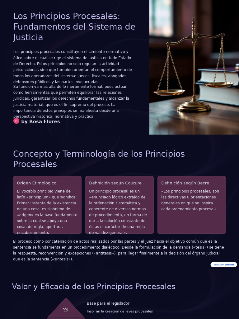 Los Principios Procesales Fundamentos Del Sistema de Justicia | PDF ...