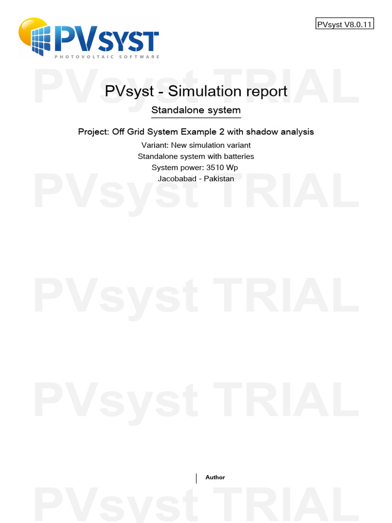 Shadow Analysis for Off-Grid Solar System | PDF | Photovoltaics | Solar ...