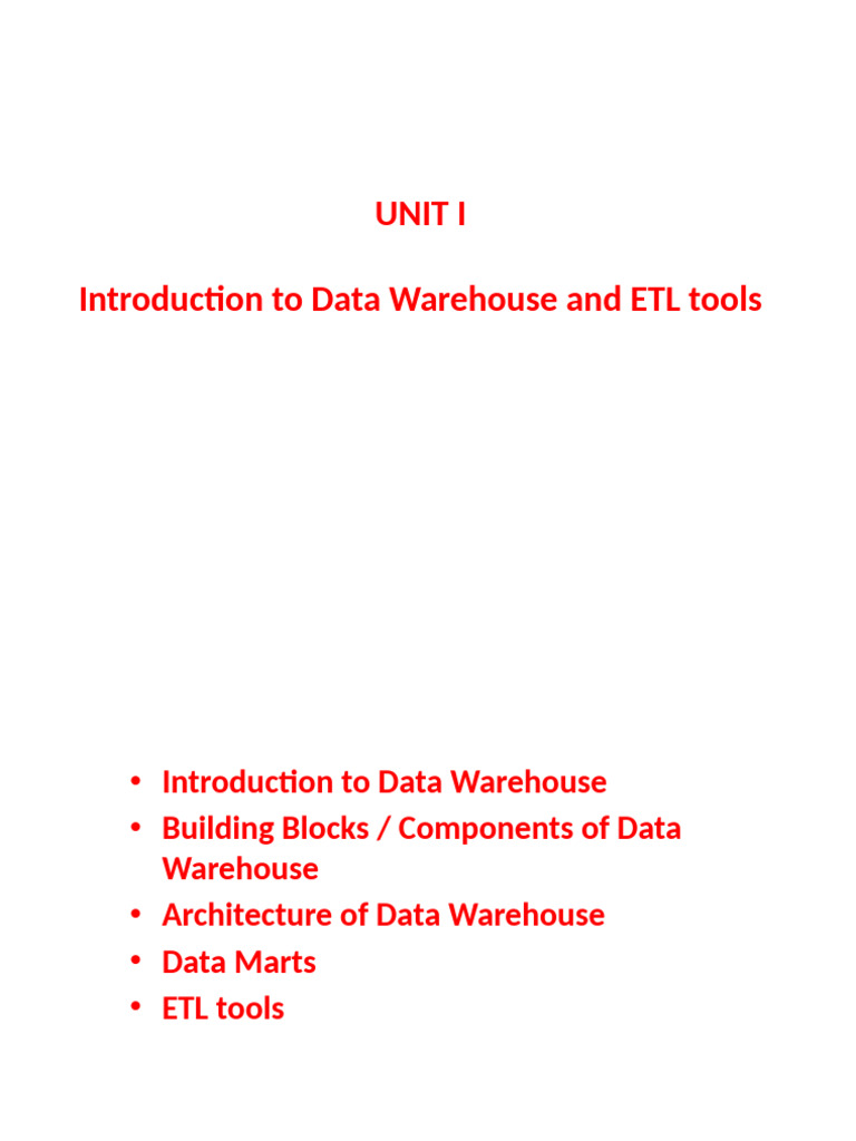 Data Warehouse Fundamentals and Benefits | PDF | Data Warehouse | Databases