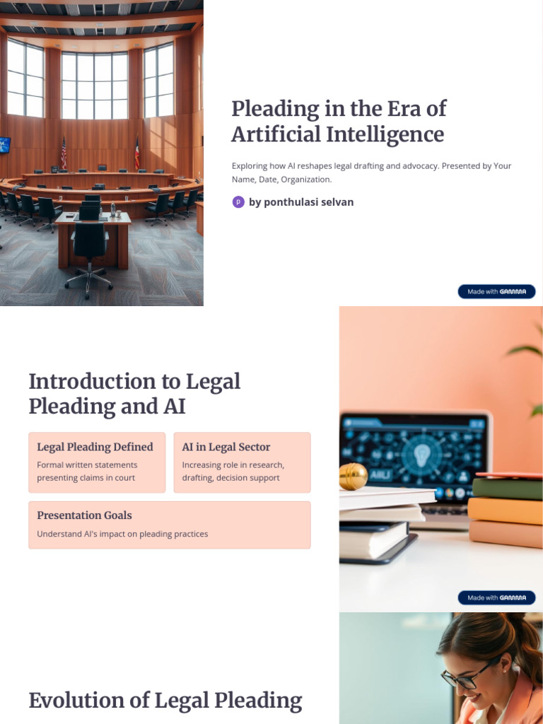 Pleading in The Era of Artificial Intelligence | PDF | Artificial ...
