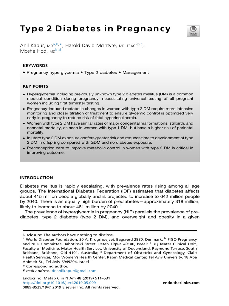 Type 2 Diabetes Management in Pregnancy | PDF | Diabetes | Pregnancy