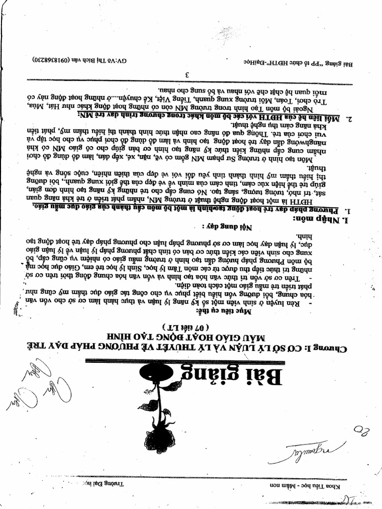 BG Hoat Dong Tao Hinh | PDF