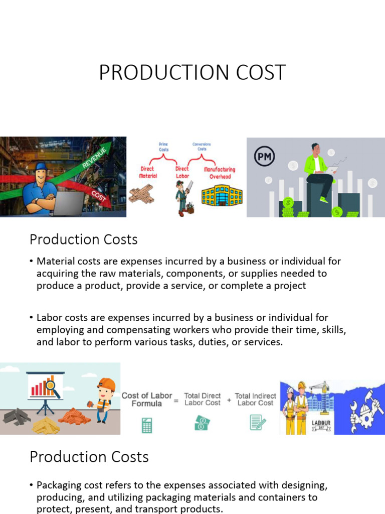 Understanding Production Costs Breakdown | PDF