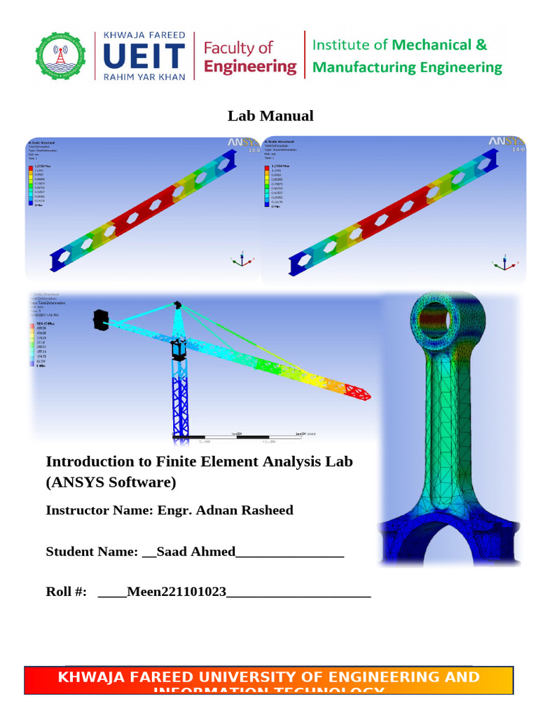 Finite Element Analysis of Beam Deflection | PDF | Beam (Structure ...