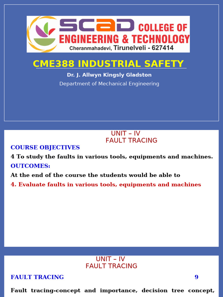 Fault Tracing in Industrial Equipment | PDF | Machines | Engines