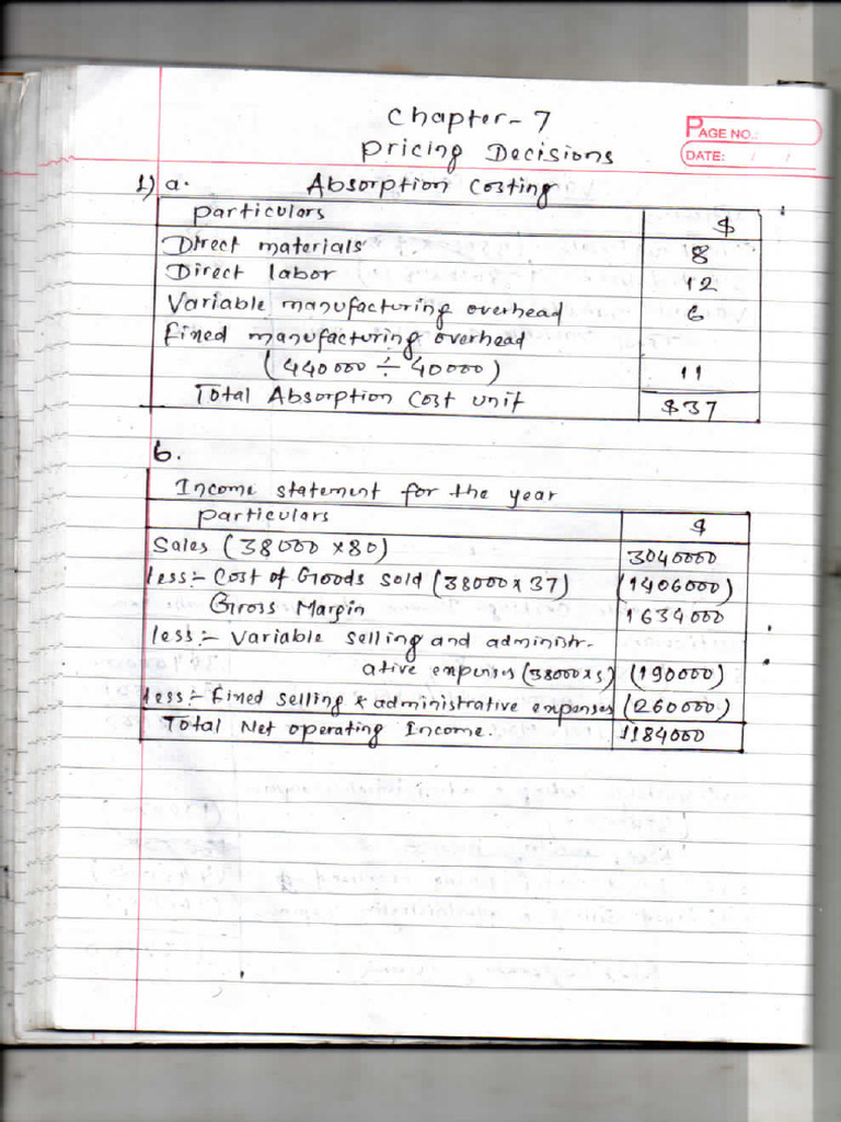 Chapter 7 Pricing Decisions | PDF