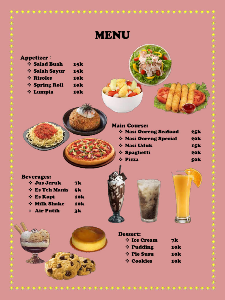 Restaurant Menu with Prices | PDF