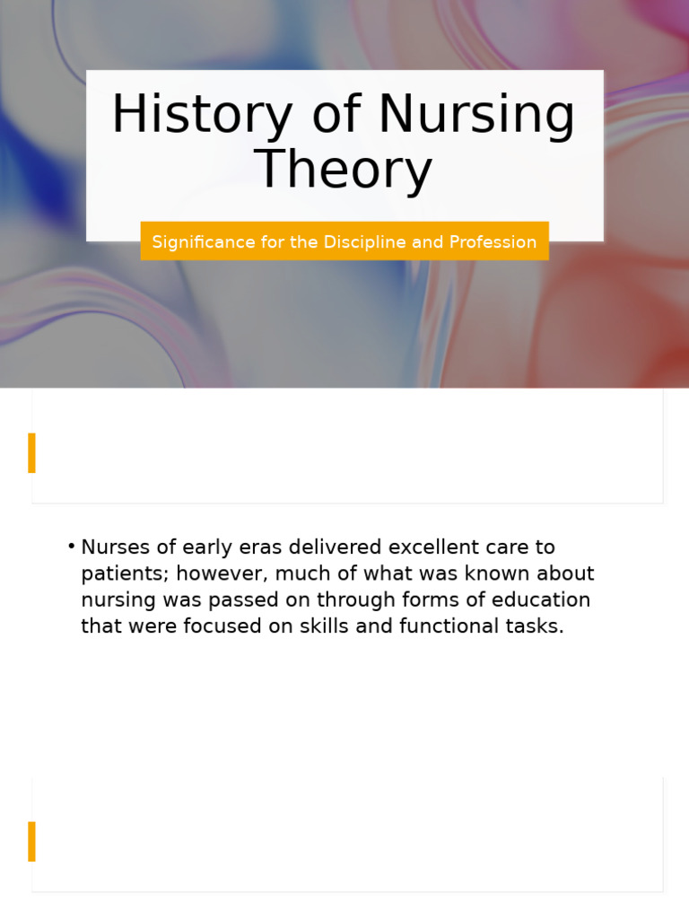 Evolution of Nursing Theory and Practice | PDF | Nursing | Theory