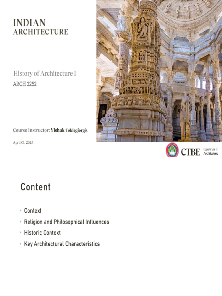2025 - Indian Architecture | PDF