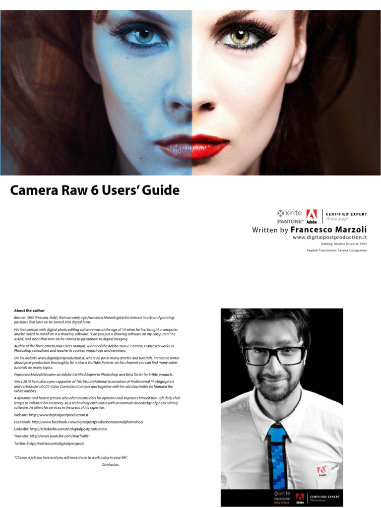 Camera Raw Users Guide PDF Raw Image Format Adobe
