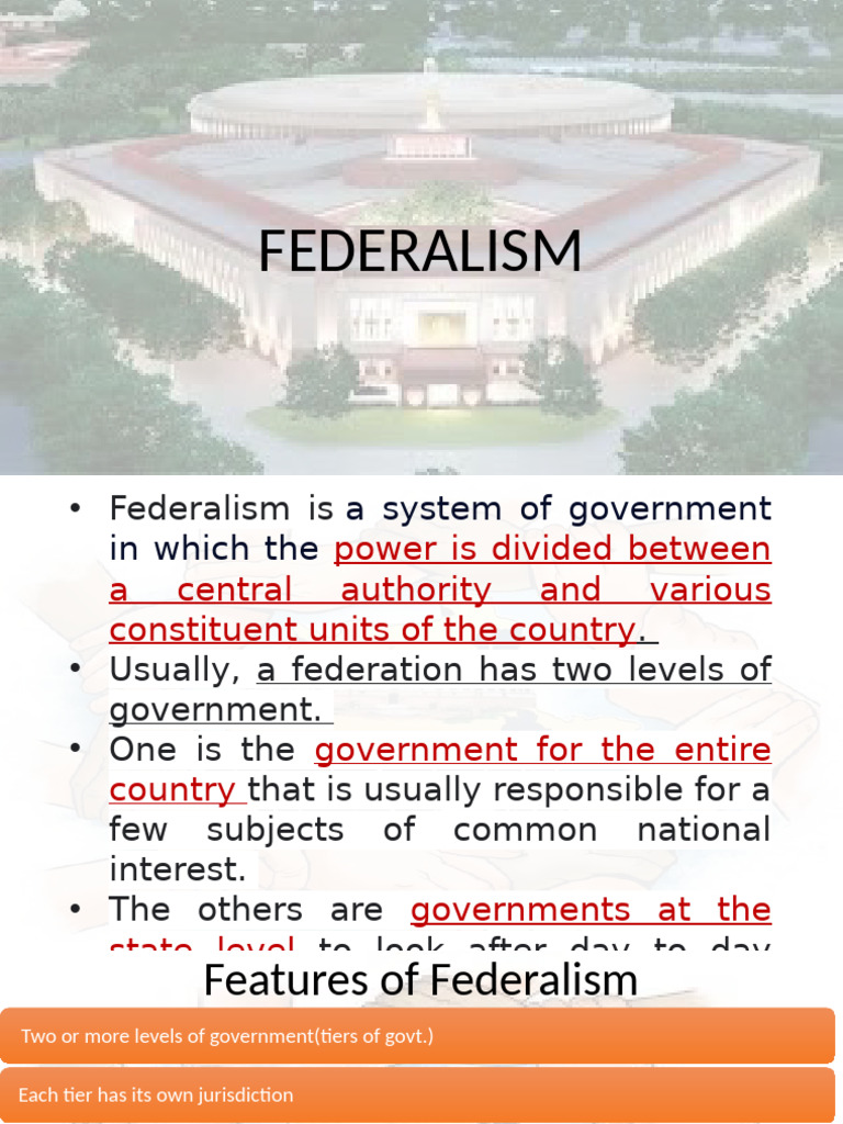 Understanding Federalism in India | PDF | Federalism | Federation