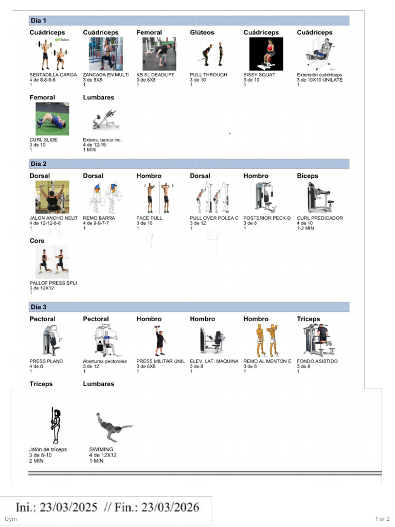 Gym 1 of 2 | PDF