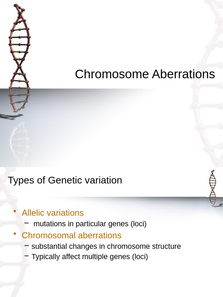 Understanding Chromosome Aberrations | PDF | Ploidy | Karyotype