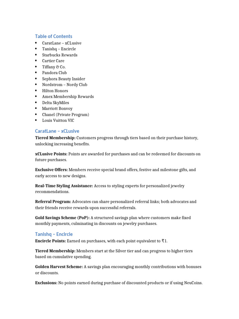 Overview of Loyalty Programs and Rewards | PDF | Loyalty Program