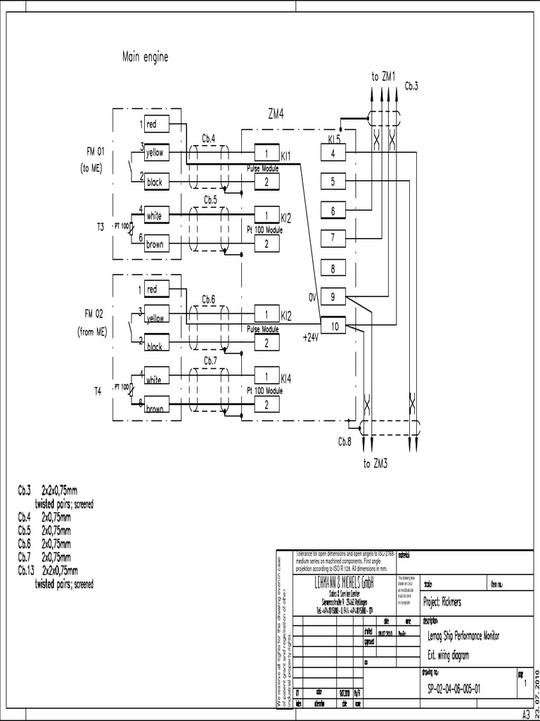 Rickmers SP 02-04-06 005 01 ZM4 Connecting Box | PDF