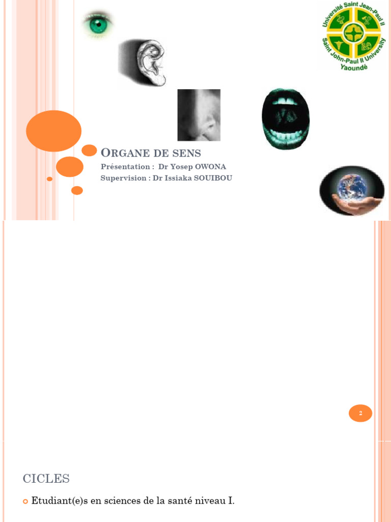 Anatomie et physiologie des organes de sens | PDF | Goût | Oreille
